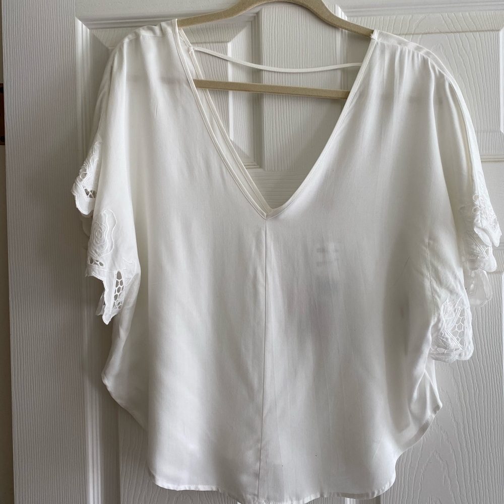 Forever 21 trendy vneck blouse